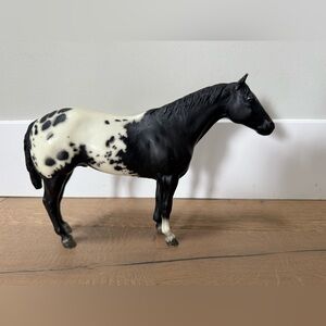 Breyer Vtg Traditional Series Black Blanket Appaloosa Stallion Stud Spider #66.